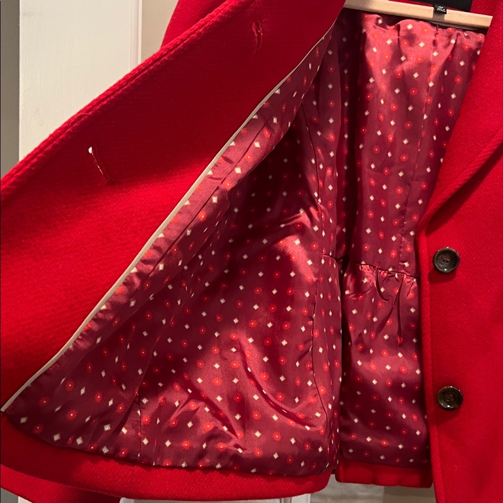 Talbots Vibrant Red Wool Jacket - image 5